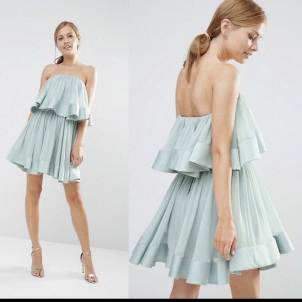 Keepsake The Label 'Not To Be' Strapless Dress